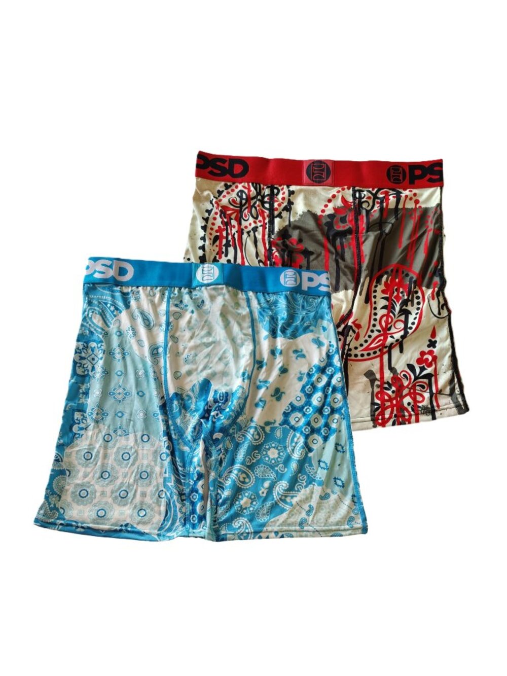 PSD Underwear Men Extra Large Multicolor 2 Piece Paisley Print Elastic Waist